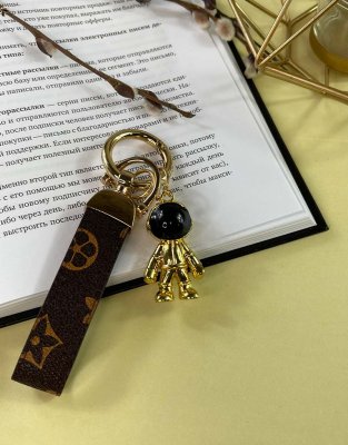 Брелок Космонавт Металлический (Золото)