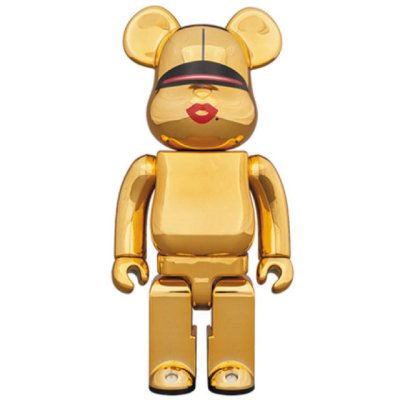 Bearbrick x Tyga x Hajime Sorayama Gold 400% (28см)