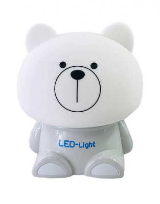 Декоративный LED Ночник Bear LED-LIGHT Серый (Cветильник)
