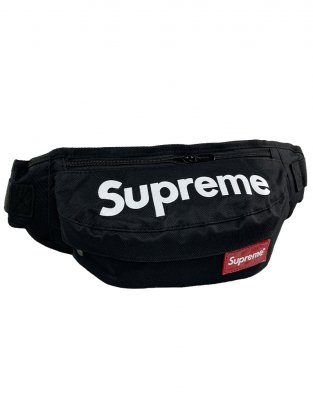 Сумка-бананка Supreme (Черная)