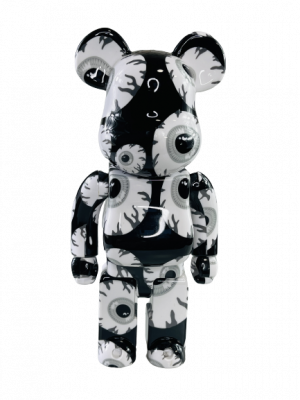 Bearbrick MISHKA Монохромный 400% (28 см)
