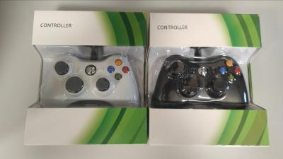 Провідний геймпад XBOX 360 (білий або чорний на вибір) для ПК / XBOX 360
