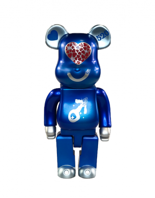 Bearbrick 520 Loving Bear Blue 400% 28 см