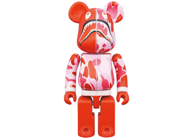 Bearbrick x BAPE Camo Shark Pinck 400% (28см)