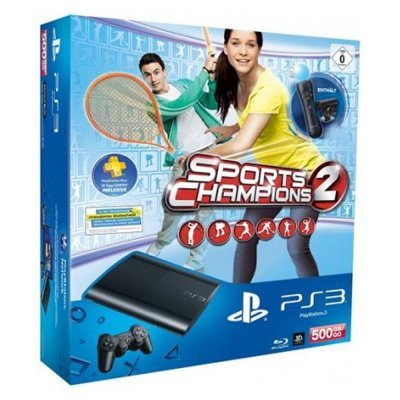 Playstation 3 500Gb Super Slim + PS Move + Праздник Спорта 2