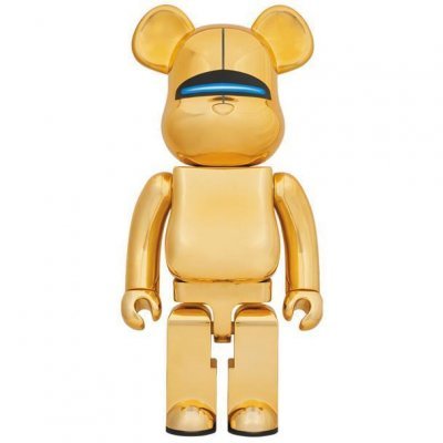Bearbrick x Hajime Sorayama Sexy Robot Золото 400% (28 см)