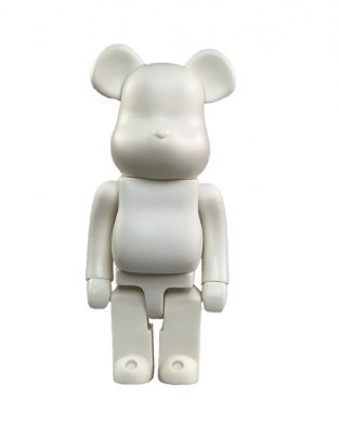 Bearbrick K.Olin Tribu Однотонный Белый 400% (28 См)