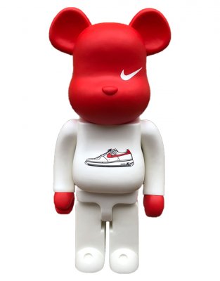Bearbrick Nike Sb Red фигурка (красный с белым) 1000% (70 см)