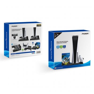 Многофункциональная подставка для PlayStation 5 DOBE TP5-0593 (Черная)