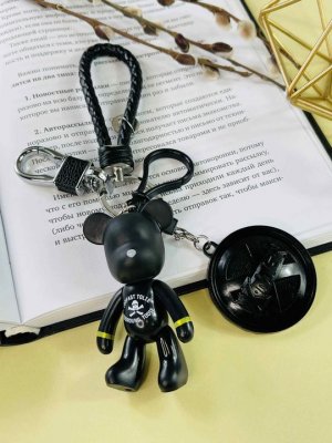 Брелок Bearbrick Череп Х-мен (Черный) Тройной