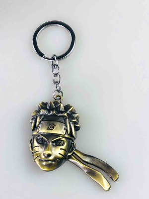 Брелок Наруто Узумакі (Naruto) металевий – аніме аксесуар для ключів та рюкзака