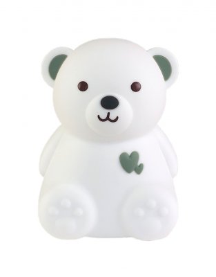Силиконовый Ночник Мишка Зеленый (Светильник)