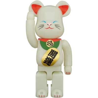 Bearbrick Maneki Neko Білий 1000% (70см)