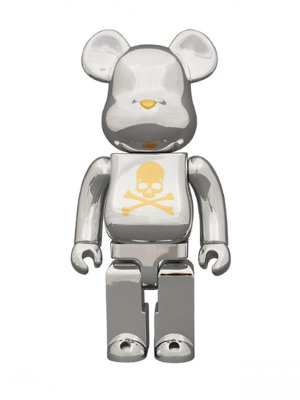 Bearbrick Mastermind Japan Chrome Silver 400% (28см)