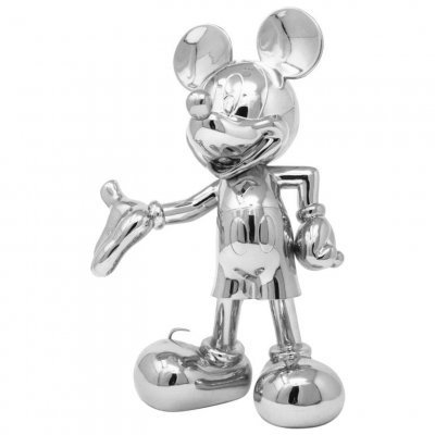 Фигурка Микки Маус Mickey Welcome (Серебряный металлик) 30см