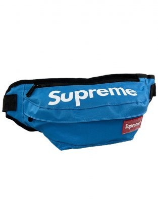 Сумка-бананка Supreme (Голубая)