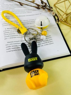 Брелок Кролик Погремушка (Желтый)