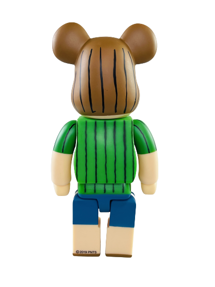 Bearbrick Peanuts Peppermint Patty Зеленый 400% (28 см)