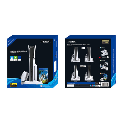 PS5 Slim база для охолодження  з полицею для зберігання дисків TP5-3537B