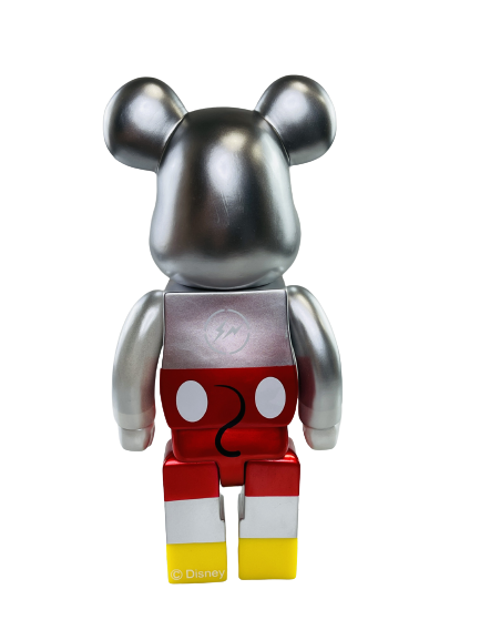 Bearbrick Микки Маус "90 лет" Серебряный 400% (28 см)