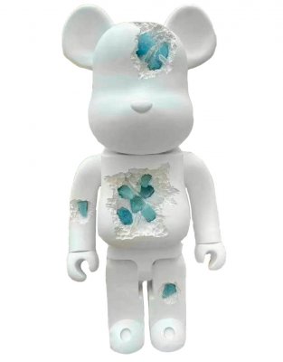 Bearbrick Art OverTurn Blue Crystal (Голубой Кристалл) 1000% (70см)