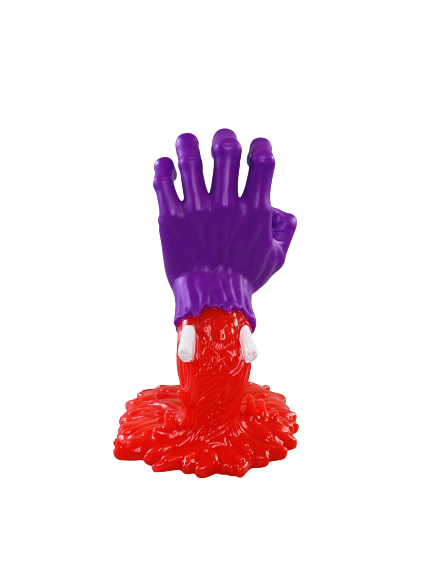 Фигурка Kaws Рука (Сиреневая/Красная) - 23 см