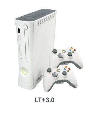Xbox 360 FAT Black/White LT+3.0 + 2-й джойстик