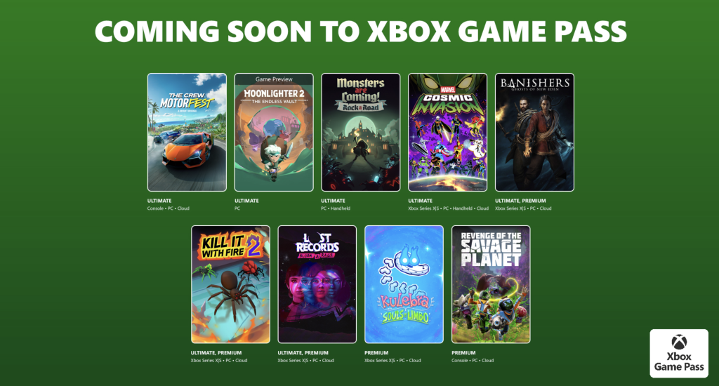 Xbox Game Pass листопад 2025
