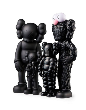 Kaws Family вінілова фігурка (чорна)