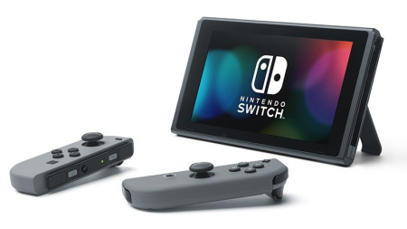 Игровая приставка  Nintendo Switch серый + игра The Legend of Zelda: Breath of the Wild
