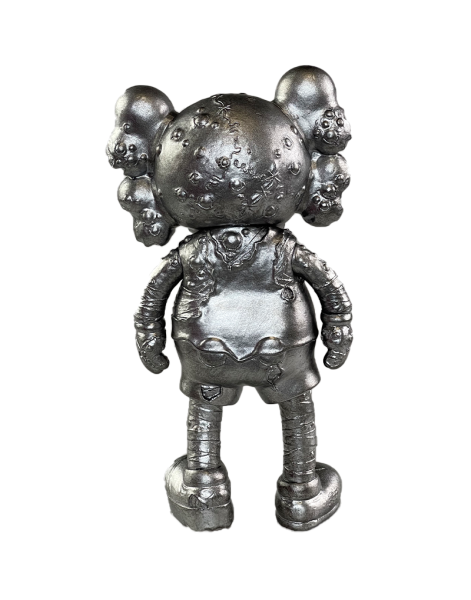 Kaws X Pushead Companion Фигурка (Серебряный) - 25см Kaws X Pushead Companion Фигурка (Серебряный) - 25см