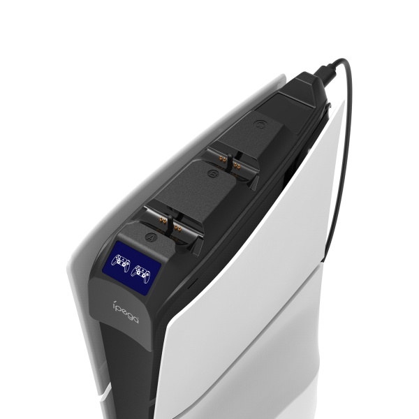 PS5 Slim подвійний заряджання зі світлодіодним підсвічуванням LED PG-P5S016