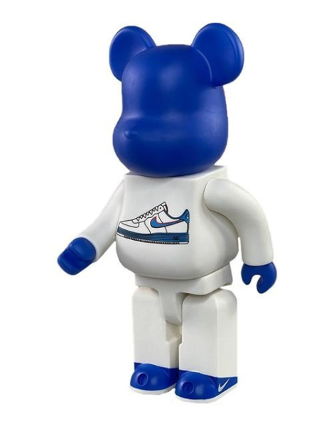 Bearbrick Nike фигурка Беарбрик синий/белый 400% (28см)