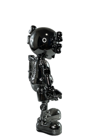 Фигурка KAWS Hajime Sorayama No Future Companion Black Chrome (35см)