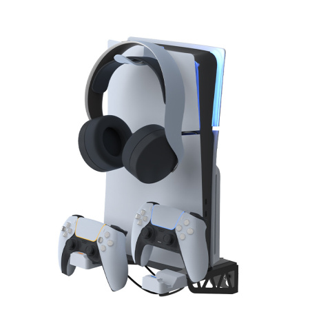PS5 slim настінний кронштейн для зберігання консолі зарядка 2 DualSense  HBP-585