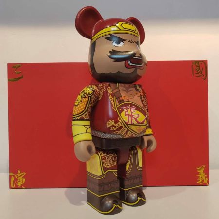 Bearbrick Zhang Fei (Фігурка Чжан Фей) Червоний 400% (28 см)