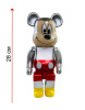 Bearbrick Микки Маус "90 лет" Серебряный 400% (28 см)