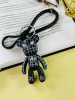 Брелок Bearbrick с ремешком Человек Паук (Черный)