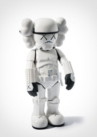 KAWS Star Wars Storm Trooper Companion виниловая фигурка (Белый) - 25 см