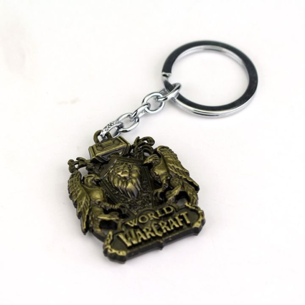 Брелок World Of Warcraft Щит Золото