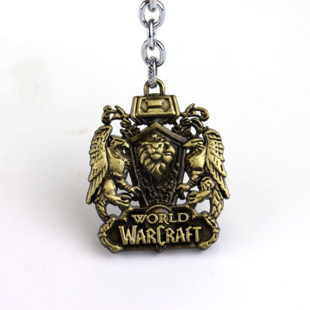 Брелок World Of Warcraft Щит Золото