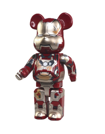 Bearbrick Iron Man Mark Xlii (42) Damage Ver. 400% (28 См)