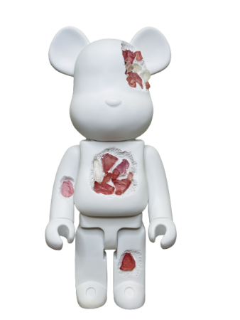 Bearbrick Art OverTurn Pink Crystal (Розовый Кристалл) 1000% (70см)