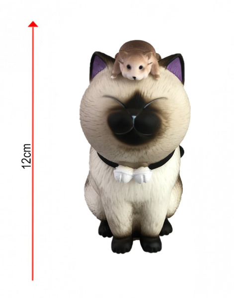 Фигурка Котик с Мышкой 12 см N1