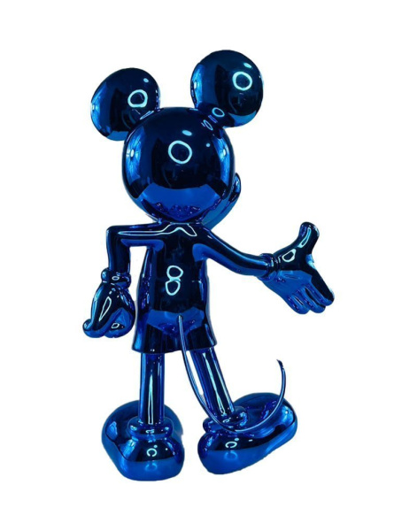 Фигурка Микки Маус Mickey Welcome (Синий металлик) 30см