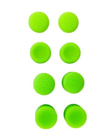 Накладки на стики универсальные для джойстика Playstation / Xbox комплект 8шт зеленые (PS3/PS4/PS5/Xbox360)