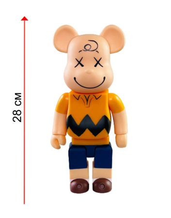 Bearbrick Чарли Браун Peanuts XX 400% (28см)