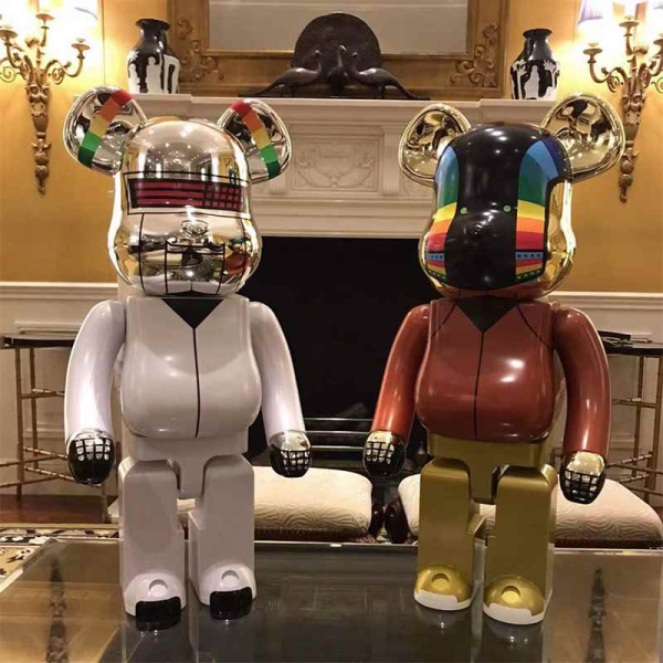Bearbrick Daft Punk Discovery Tour Белый 1000% (70см)