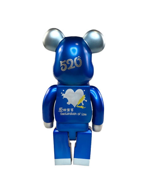 Bearbrick 520 Loving Bear Blue 400% 28 см