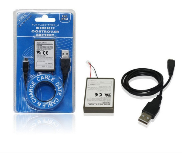 Акумулятор PS4 + кабель USB V1 / 4.5 mm конектор 
